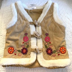 Girl’s, Embroidered Gilet, Size 12 months